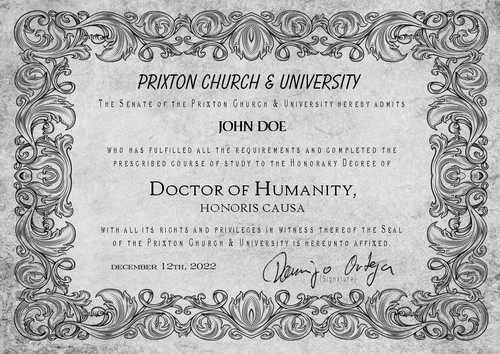 Doctorate degree, free Doctorate degree, free degree, free doctor degree, honorary degree, free doctor degree, church, certificate, diploma
