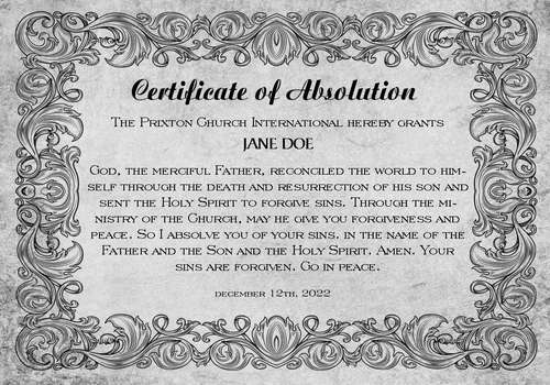 Confess with Absolution Online